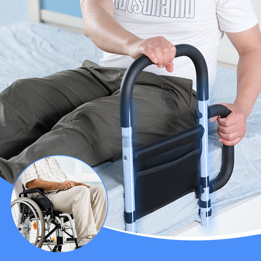 🤝🛏️ Ágy melletti korlát idősek és terhes nők számára