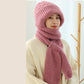 🔥Egy darabból kötött sapka és sál