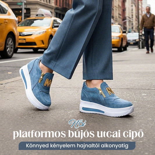 👍 Női alkalmi platform Slip-on ortopédiai cipők 👞✨