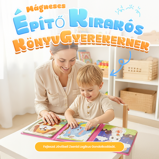 🎁 Mágneses építőkönyv gyerekeknek 🧩👶💕