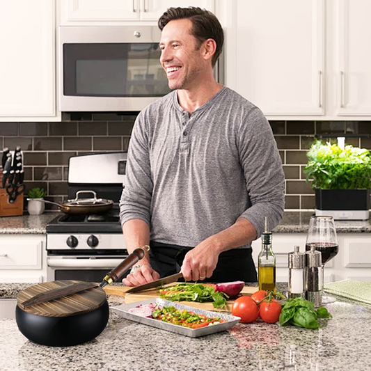 🔥Bevonat nélküli vastag vasedény