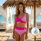 👙 S-3XL 🌊 Két Részes Színblokkos és Csíkos Bikini Fürdőruha 🎨 – Raktáron & Utánvétes 📦🚚