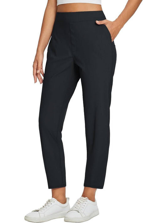 💖Női magas derekú, rugalmas nadrág cipzáras zsebekkel