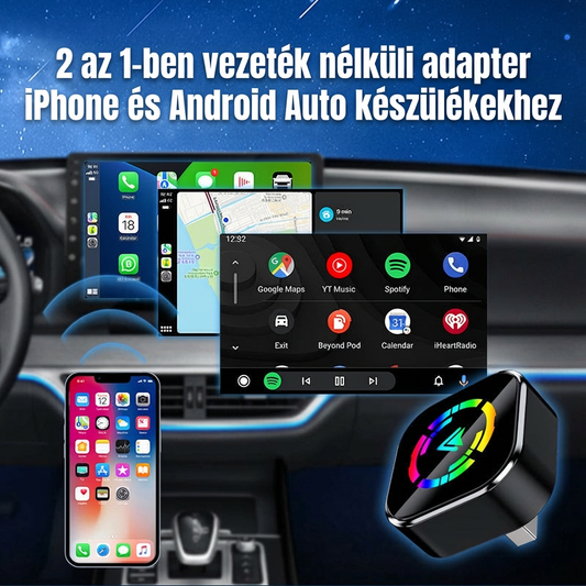 CarPlay adapter, kompatibilis iPhone és Android okostelefonokkal