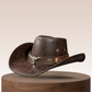 🤠 Vintage Cowboy Kalap – Ikonikus Vadnyugati Stílus, UV-védelem és Nyári Kényelem