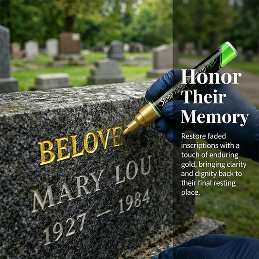 🖌️🎨 Arany Sírkő Jelölő Filc Elhalványult Sírfeliratok Újraélesztésére 👼✨