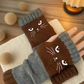🐱 Cuki női kötött macskás kesztyű🧤🧶