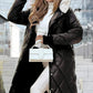 Women's Winter Hooded Long Coat with Belt