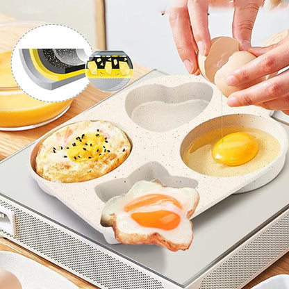 ⏳ Időre korlátozott akció⌛ Multifunkcionális 4 lyukú omlett serpenyő