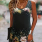 Virágos, ujjatlan nyári női ruha