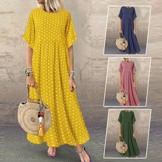 🔥Női pöttyös, pöttyös ruha