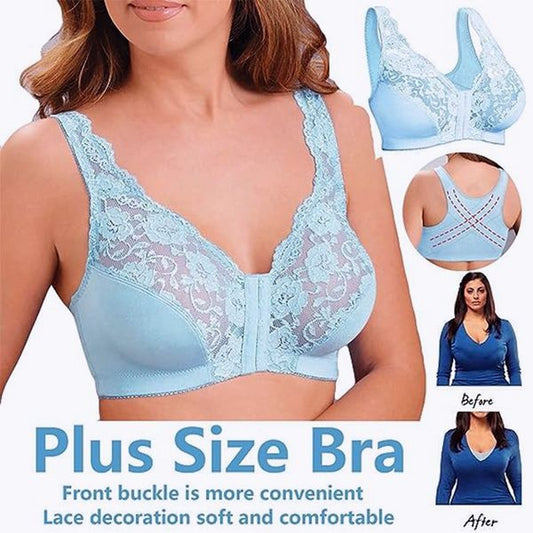 🔥[1 + 1et ingyen]😍Elöl nyíló Lift Plus Size melltartó