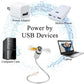 💨⏰ LED Órás USB Ventilátor Lámpával