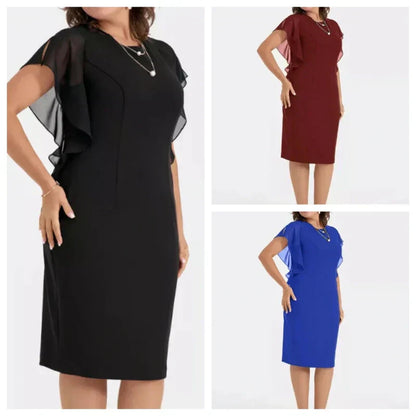 👗 Elegáns midi ruha egyszínű