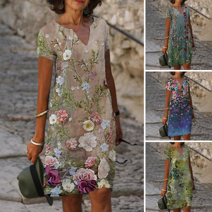 🌺Alkalmi nyomtatott női ruha