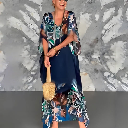 Női nyomtatott maxi ruha