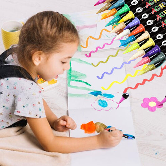 Kétvégű, két színű akvarell marker készlet