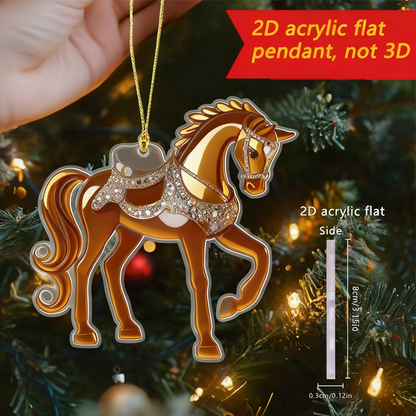 【Vásároljon 1 kap 1 ingyenes】Akril fedél ló formájában