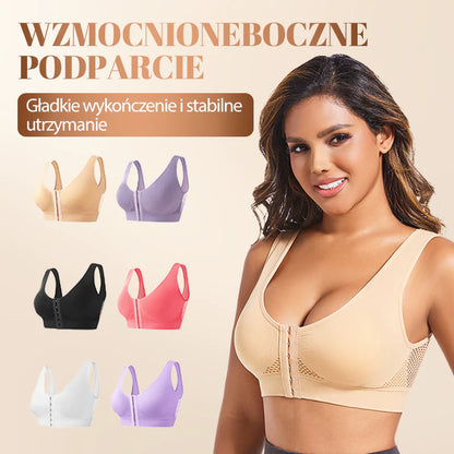 【✨ 1 + 1 ingyenes】Női merevítő nélküli, elölről záródó melltartó