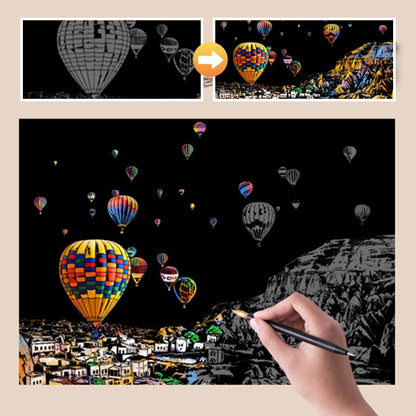🎨 Kaparós festménykészlet Családi kézműves – Búcsú a képernyőidőtől