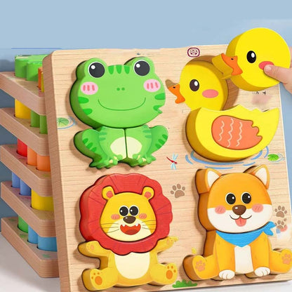🔥Vásároljon 2 kap 2 ingyenes🦖Oktatási 3D fa puzzle