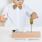 🎁Montessori fémcsavarozó tábla játék