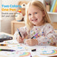 🎁🎨 24 Színű Kétvégű Csillámos Filctoll Készlet ✨🖊️