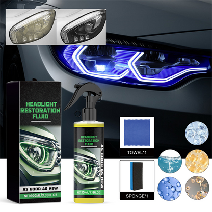 🚗【Fényszóró-felújító】— Azonnal letörölhető, a régi fényszórókat újszerű állapotba hozza ✨🔦