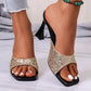 👡🏖️ Női divatos szandál nyitott orral és magas sarokkal – Elegáns, magas alak, kényelmes lépés 👠