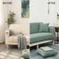 🛋️✨Jacquard kötött, rugalmas kanapéhuzat