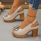 👡 Elegáns nyári szandál – Nyitott orr, díszes csatok & kényelmes talp🌸✨💃