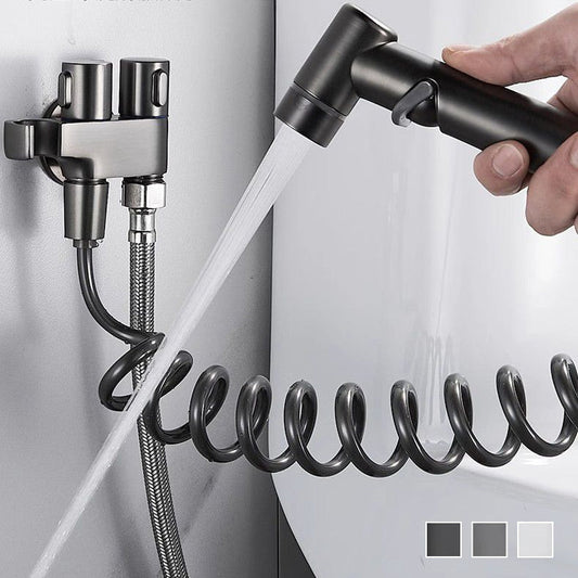 🚽 2 az 1-ben WC-elterelő szelep és permetező szett – Praktikus fürdőszobai megoldás ✨