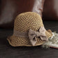 🎀 50% KEDVEZMÉNY 👒 | Retro masnis szalmakalap – összecsukható és lélegző, nyári viseletre