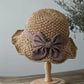 🎀 50% KEDVEZMÉNY 👒 | Retro masnis szalmakalap – összecsukható és lélegző, nyári viseletre