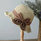 🎀 50% KEDVEZMÉNY 👒 | Retro masnis szalmakalap – összecsukható és lélegző, nyári viseletre