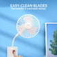 🔌 Rugalmas mini dugaszolható ventilátor – 360°-ban hajlítható nyak | USB-ről táplált, rendkívül kompakt, csendes hűtés – ideális íróasztalra, utazáshoz és kollégiumi használatra 🌬️✨