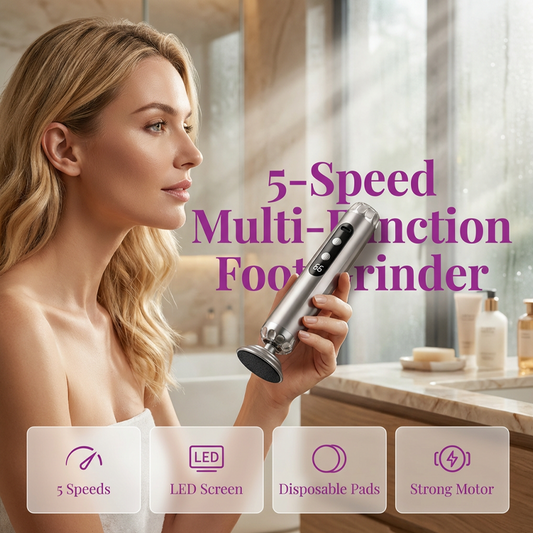 5 sebességfokozatú, többfunkciós elektromos lábcsiszoló