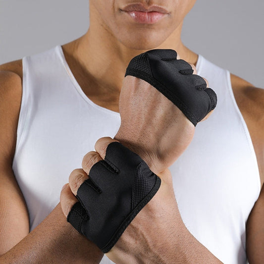 💪 Csúszásgátló, lélegző, félujjas edzőkesztyűg