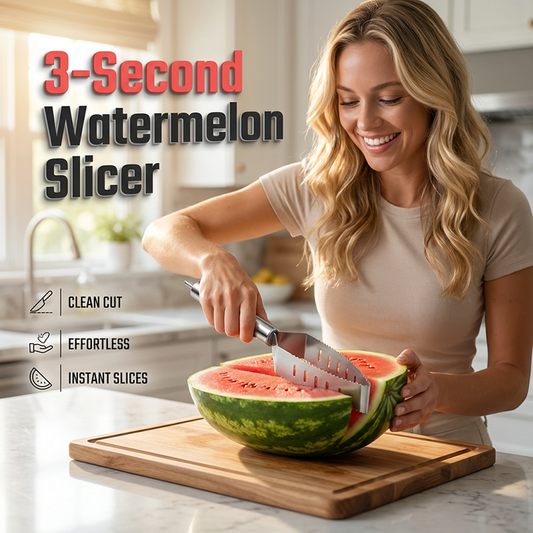 🔪🍉 Rozsdamentes acél háromszögletű gyümölcsosztó 🍍 | Raktáron 🚚📦