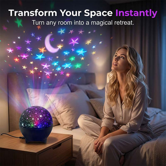 ✨USB-s LED-es galaxis-vetítő éjszakai lámpa🌙