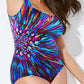 🏊‍♀️L-4XL☀️ Női mintás egyrészes fürdőruha 🌈