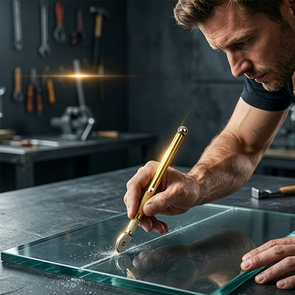 🔧Professzionális görgős üvegvágó – precíz vágás