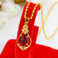 ✨ Elegáns négylevelű lóhere alakú csepp nyaklánc | 14K aranyozott, szerencseszimbólum – Utánvét 💎💖
