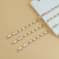 💎 IDŐKORLÁTOS 49%-OS KEDVEZMÉNY! ✨ Unisex háromszínű lánckarkötő – arany/rózsaszín/ezüst, csiszolt felület, karabinerzár 🖤