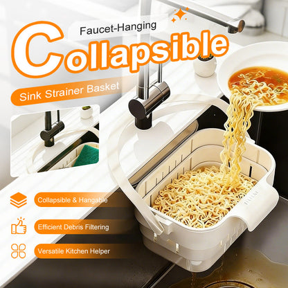 🗑️Összecsukható csaptelep-függő mosogató szűrőkosár🍃