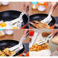 🍳✨Rozsdamentes acél konyhai főzőcsipeszek – 2 az 1-ben spatulafogók ételek forgatásához, grillezéséhez és tálalásához