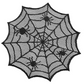 Ijesztő halloweeni mintás asztalterítő és szalvétakészlet