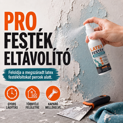 🧴 Többfelületű latex festékoldó spray – Falra, fára, fémre – Utánvét 🔥