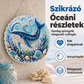 🌊 DIY óceáni gyöngyfestményes fali dísz | 5D-s gyémántkép-készlet