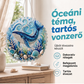 🌊 DIY óceáni gyöngyfestményes fali dísz | 5D-s gyémántkép-készlet